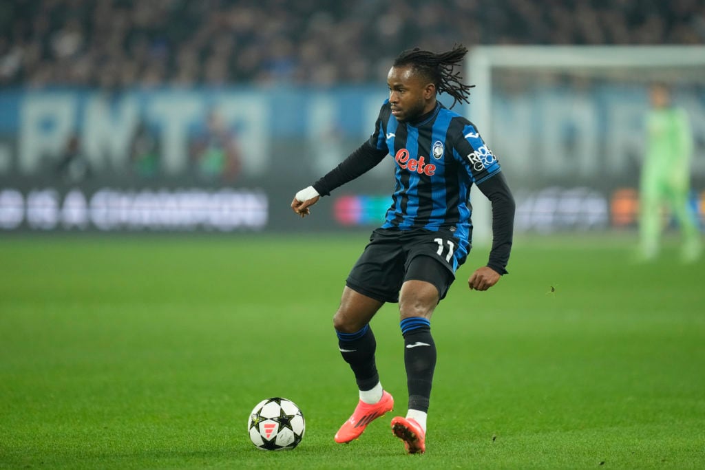 Ademola Lookman second striker of Atalanta and Nigeria during the UEFA Champions League 2024/25 League Phase MD6 match between Atalanta BC and Real...