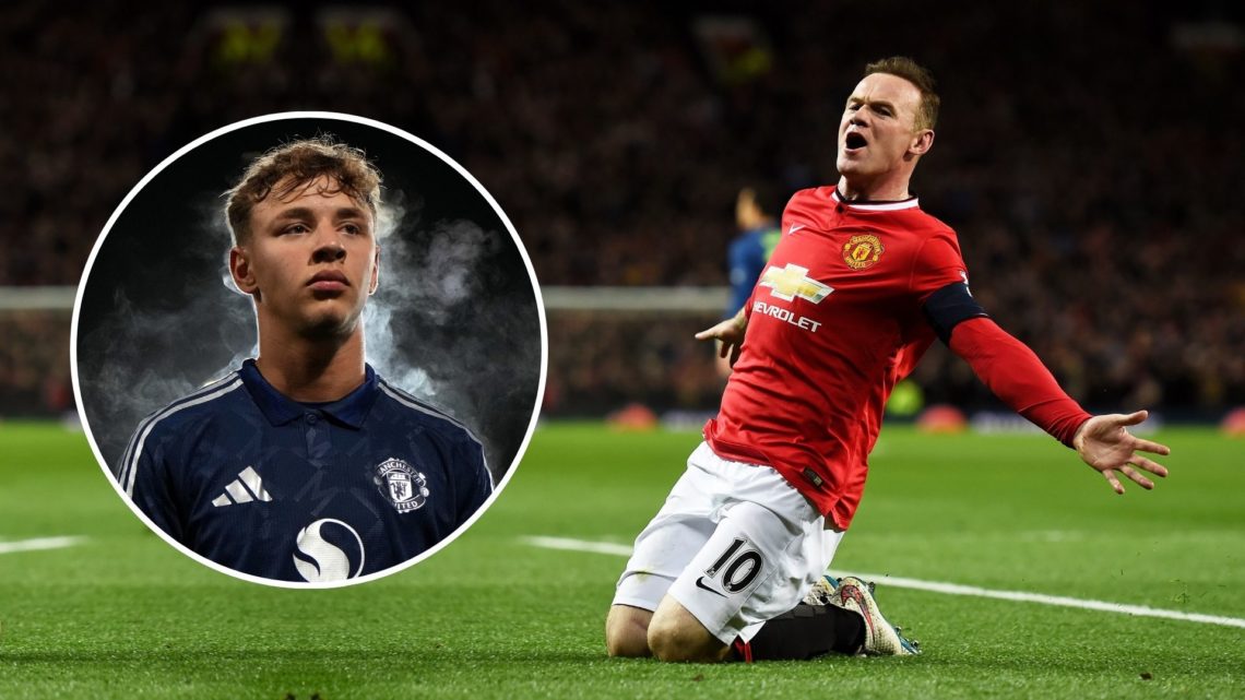 Wayne Rooney (playing for United) and Amir Ibragimov inset