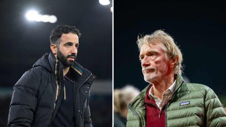 Ruben Amorim and Sir Jim Ratcliffe split image