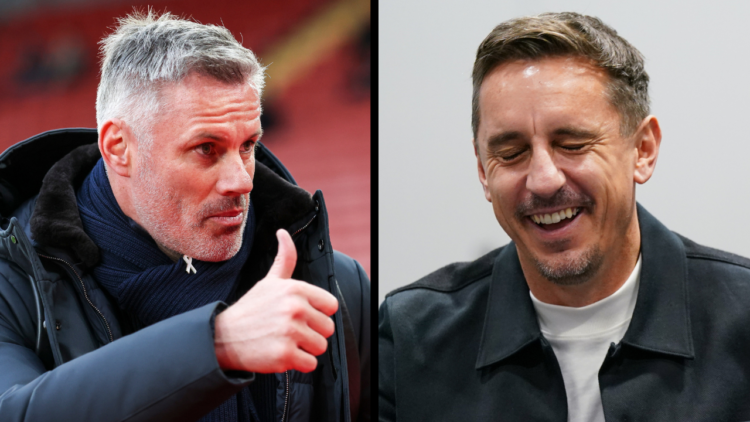 LIVERPOOL, ENGLAND - SEPTEMBER 23: Presenter and former footballer Gary Neville takes part in a Football League panel during the Labour Party Confe...