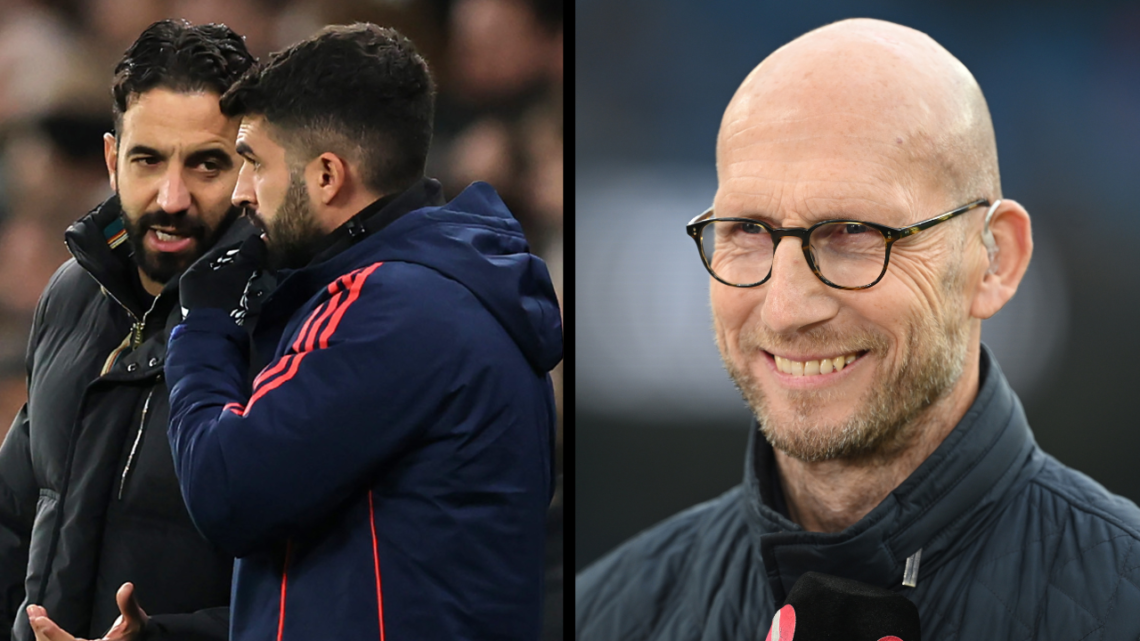 MANCHESTER, ENGLAND - SEPTEMBER 22: Jaap Stam looks on during the Premier League match between Manchester City FC and Arsenal FC at Etihad Stadium ...
