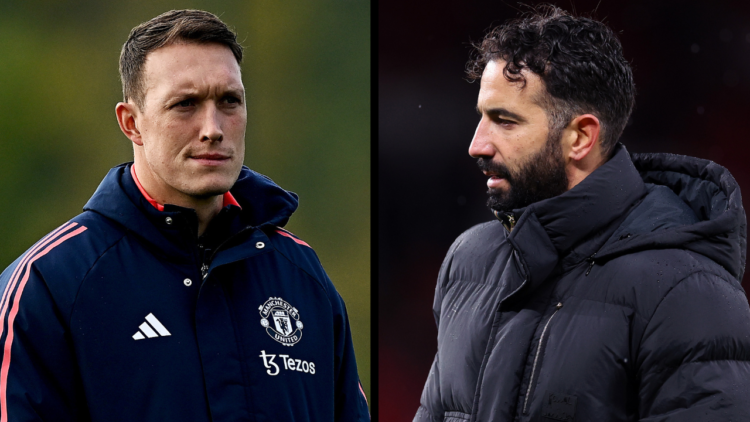 ENFIELD, ENGLAND - OCTOBER 05: Manchester United coach Phil Jones during the U18 Premier League Cup match between Tottenham Hotspur and Manchester ...