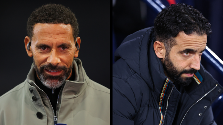 BIRMINGHAM, ENGLAND - OCTOBER 22: TNT Sports pundit Rio Ferdinand during the UEFA Champions League 2024/25 League Phase MD3 match between Aston Vil...