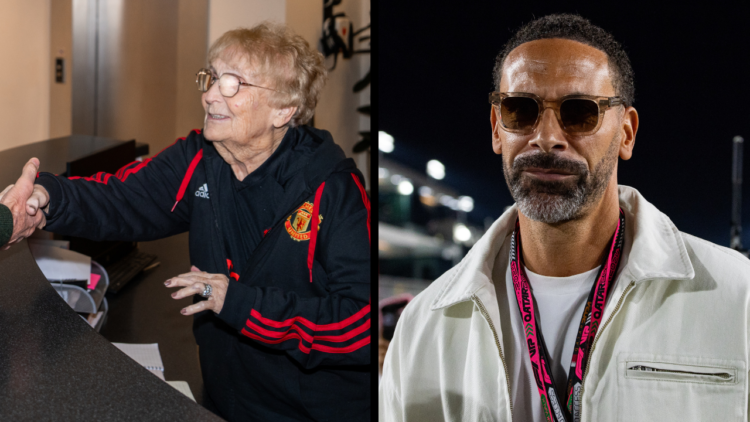 LUSAIL CITY, QATAR - DECEMBER 1: Former English footballer Rio Ferdinand on the grid during the F1 Grand Prix of Qatar at Lusail International Circ...