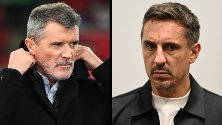 LONDON, ENGLAND - OCTOBER 10: TV Pundit and former footballer, Roy Keane looks on prior to the UEFA Nations League 2024/25 League B Group B2 match ...