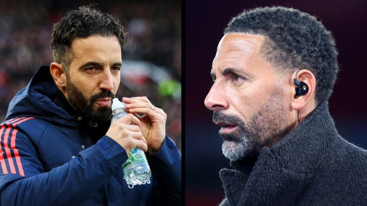 MANCHESTER, ENGLAND - DECEMBER 22: Head Coach Ruben Amorim of Manchester United during the Premier League match between Manchester United FC and AF...