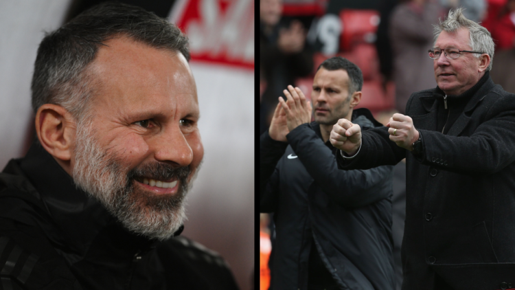 STOKE ON TRENT, ENGLAND - APRIL 14: Manager Sir Alex Ferguson of Manchester United celebrates at the end of the Barclays Premier League match betwe...