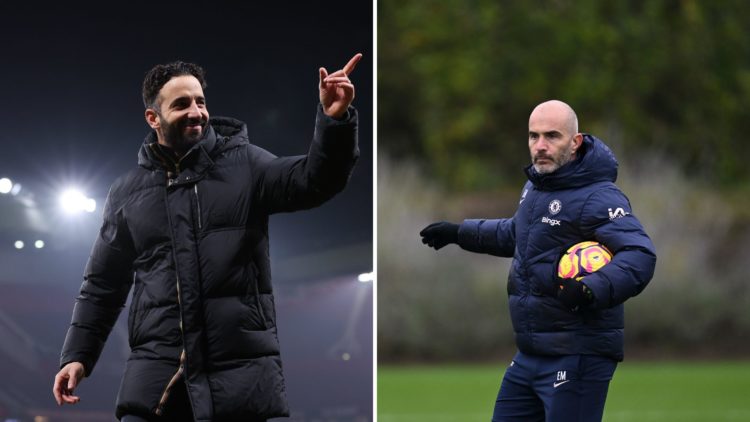 Ruben Amorim and Enzo Maresca split image