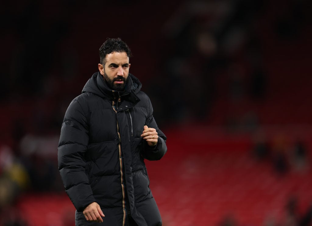 Ruben Amorim, Manager of Manchester United after the Premier League match between Manchester United FC and Newcastle United FC at Old Trafford on D...