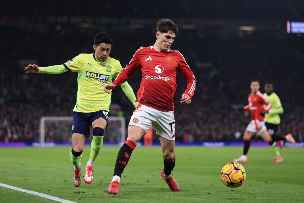 Alejandro Garnacho of Manchester United during the Premier League match between Manchester United FC and Southampton FC at Old Trafford on January ...