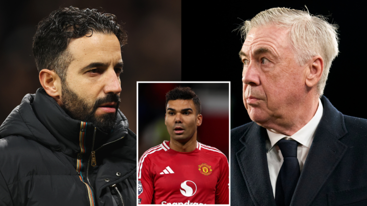 MANCHESTER, ENGLAND - DECEMBER 30: Ruben Amorim, Manager of Manchester United, looks on during the Premier League match between Manchester United F...