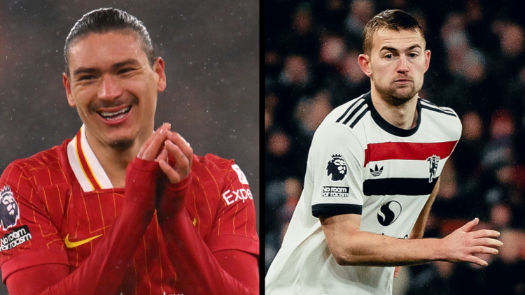 LIVERPOOL, ENGLAND - JANUARY 05: Matthijs de Ligt of Manchester United in action during the Premier League match between Liverpool FC and Mancheste...