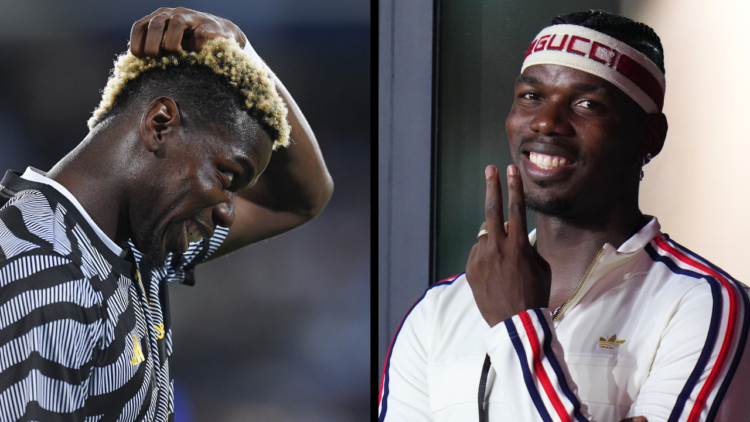 Paul Pogba of Juventus FC reacts during the Serie A Tim match between Empoli FC and Juventus FC at Stadio Carlo Castellani on September 3, 2023 in ...