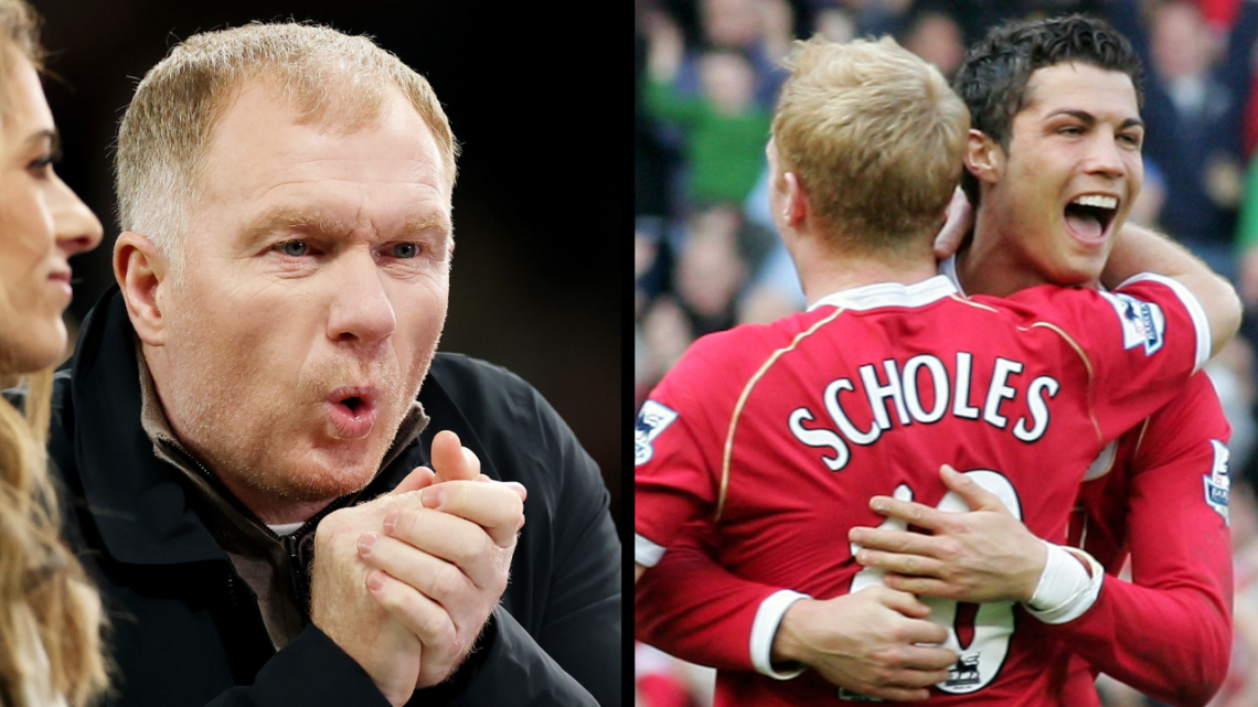 MANCHESTER, ENGLAND - NOVEMBER 07: Paul Scholes, English former football player and current television pundit, reacts prior to the UEFA Europa Leag...