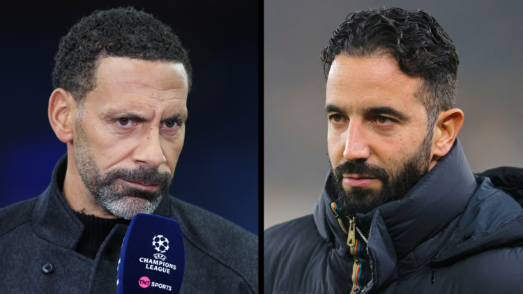 BIRMINGHAM, ENGLAND - OCTOBER 2: TV pundit Rio Ferdinand working for TNT Sports before the UEFA Champions League 2024/25 League Phase MD2 match bet...