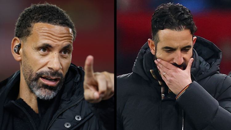 NOTTINGHAM, ENGLAND - JANUARY 14: Rio Ferdinand TV Pundit on the side line before the Premier League match between Nottingham Forest FC and Liverpo...