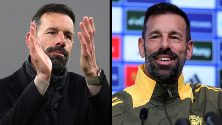 LIVERPOOL, ENGLAND - DECEMBER 26: Ruud van Nistelrooy manager / head coach of Leicester City applauds after the Premier League match between Liverp...
