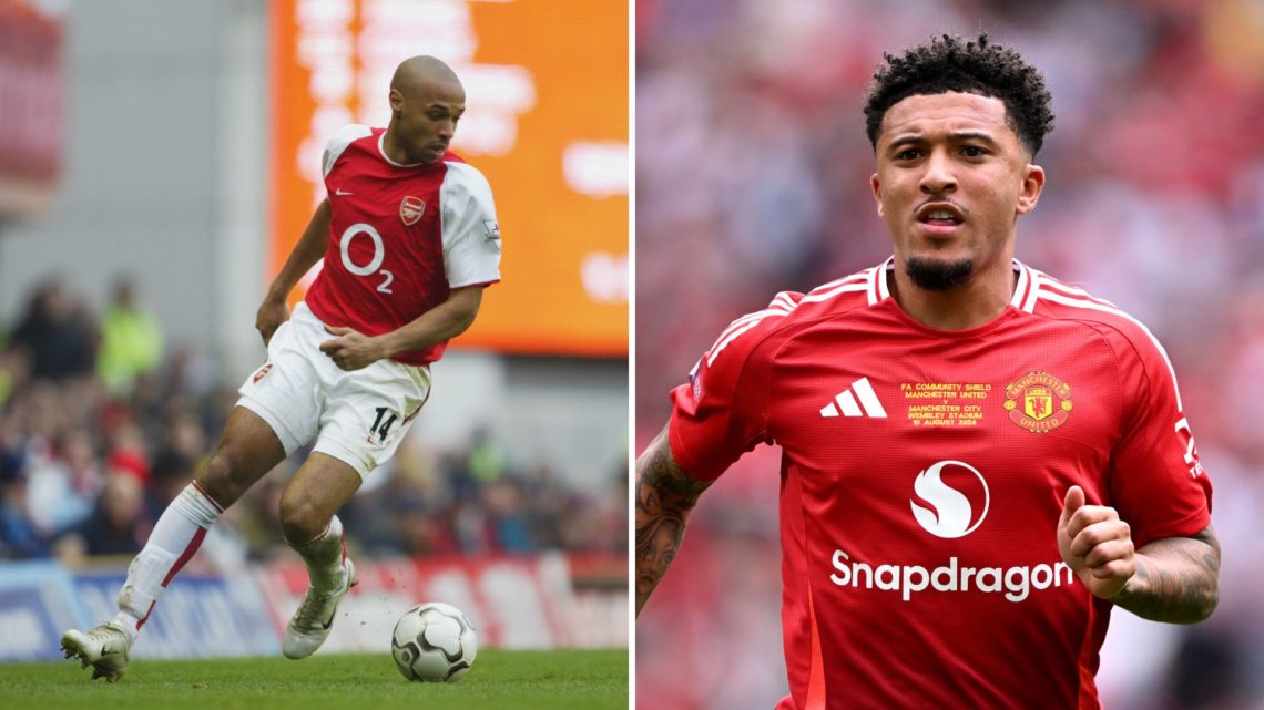 Jadon Sancho at Manchester United and Thierry Henry in his playing days