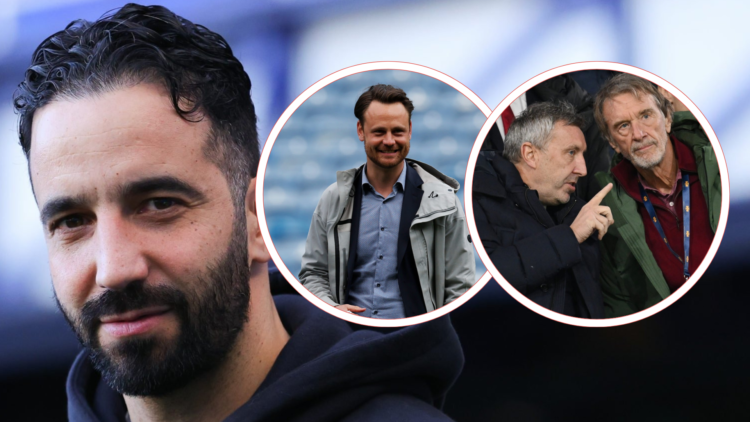 Ruben Amorim, head coach of Manchester United / Christopher Vivell, Technical Director of RB Leipzig / Jason Wilcox, Technical Director of Manchest...