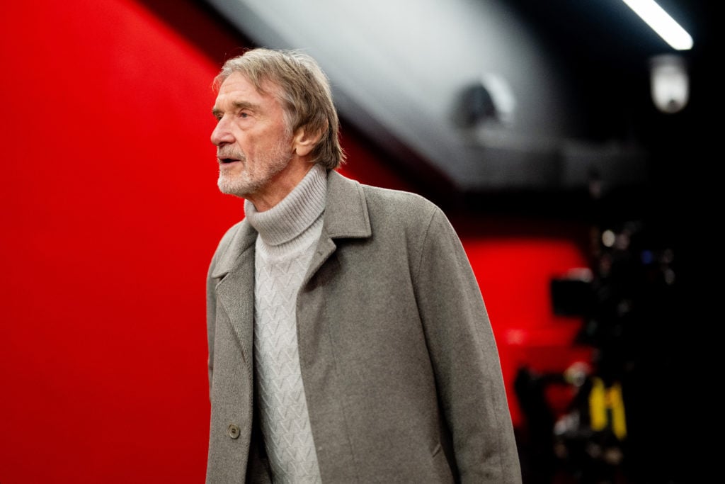 Sir Jim Ratcliffe arrives at the stadium prior to the Premier League match between Manchester United FC and Southampton FC at Old Trafford on Janua...