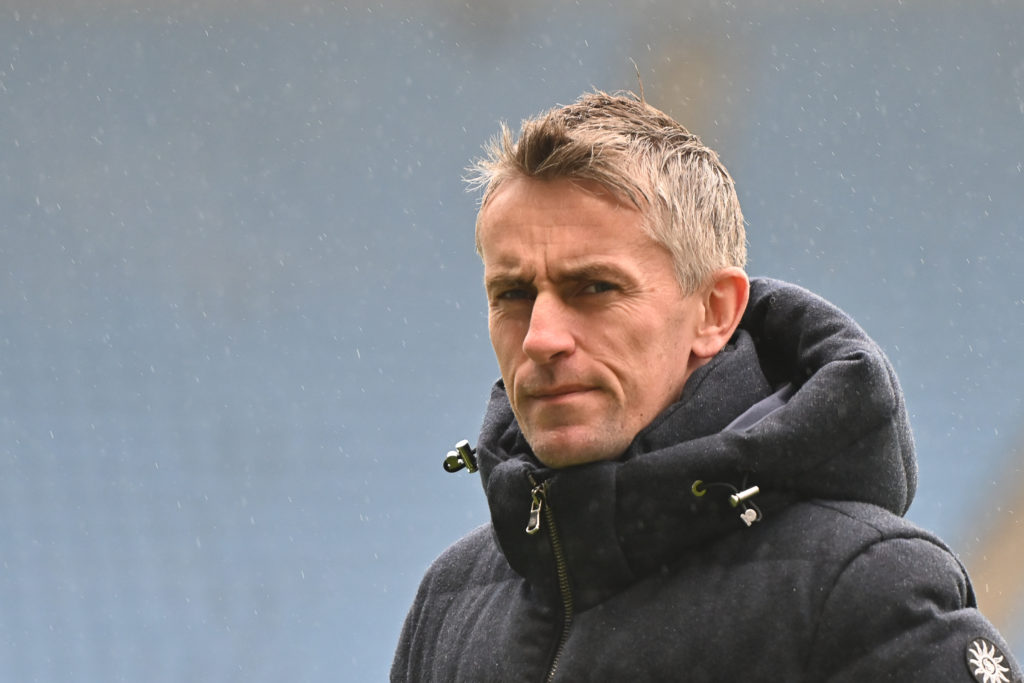 Ipswich Town boss Kieran McKenna looks on against Coventry City.