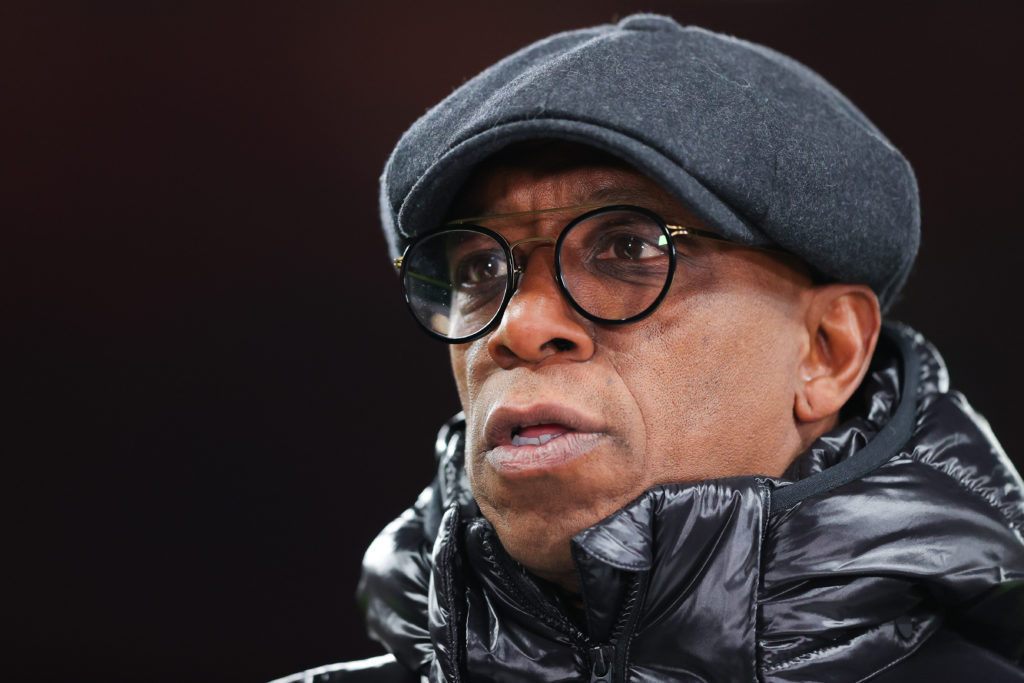 Ian Wright as a pundit for Manchester United's Premier League clash.