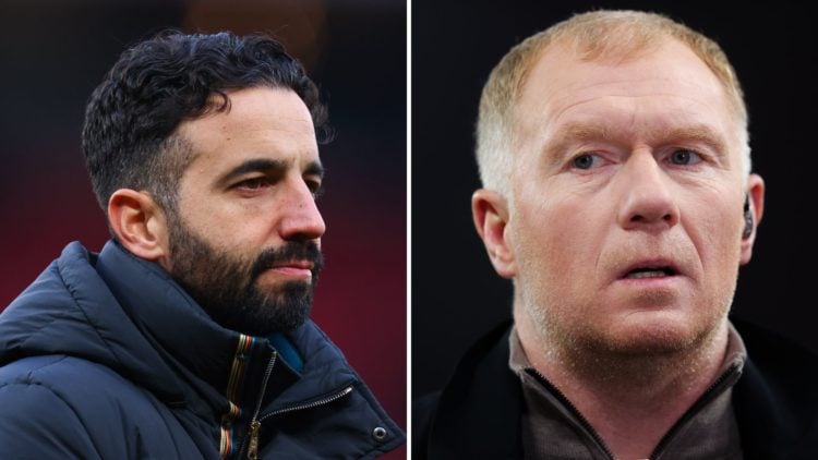 Paul Scholes and Ruben Amorim split