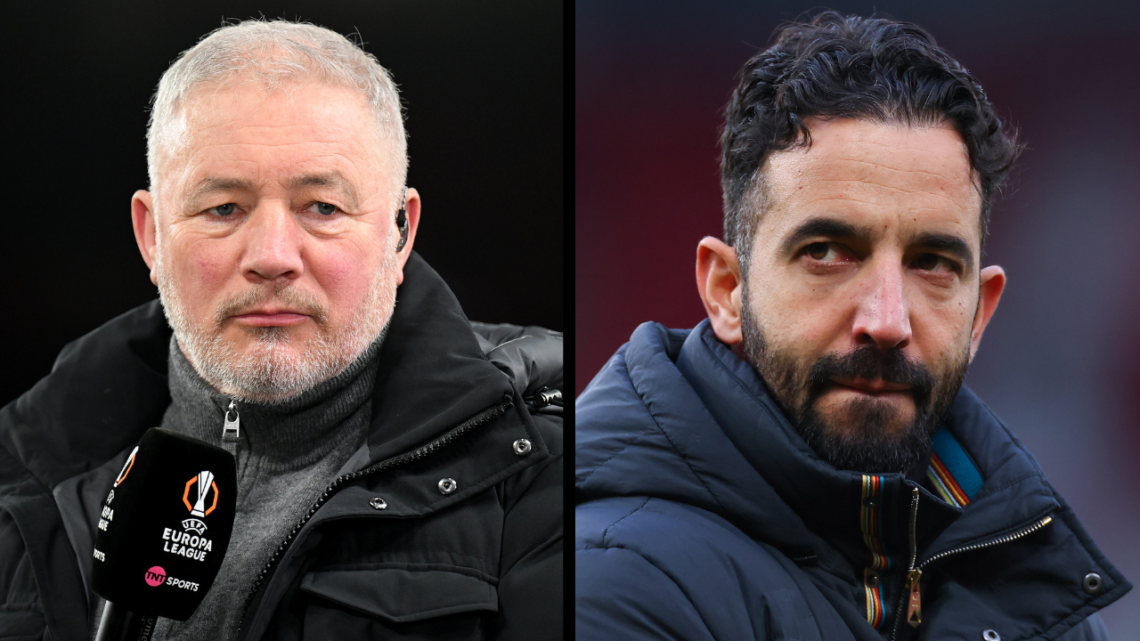 MANCHESTER, ENGLAND - FEBRUARY 2: Ruben Amorim the head coach / manager of Manchester United during the Premier League match between Manchester Uni...