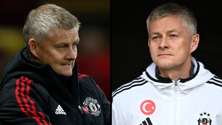 ANTALYA, TURKIYE - FEBRUARY 25: Head coach Ole Gunnar Solskjaer of Besiktas follows the Ziraat Turkish Cup match between Onvo Antalyaspor and Besik...