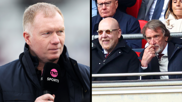 LONDON, ENGLAND - DECEMBER 23: Paul Scholes speaks for TNT Sports prior to the Premier League match between West Ham United and Manchester United a...