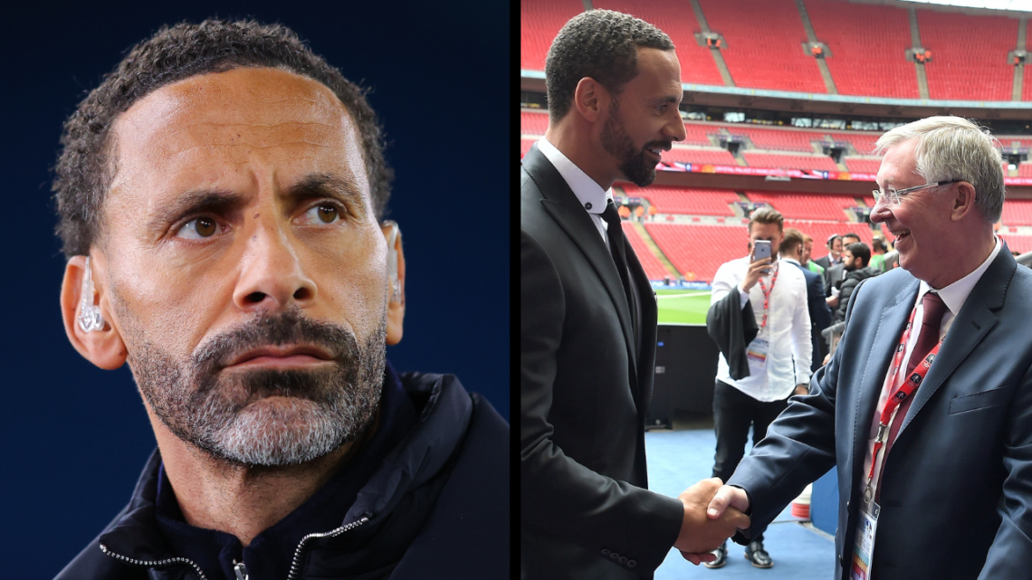 MANCHESTER, ENGLAND - JANUARY 29: Pundit Rio Ferdinand during the UEFA Champions League 2024/25 League Phase MD8 match between Manchester City and ...