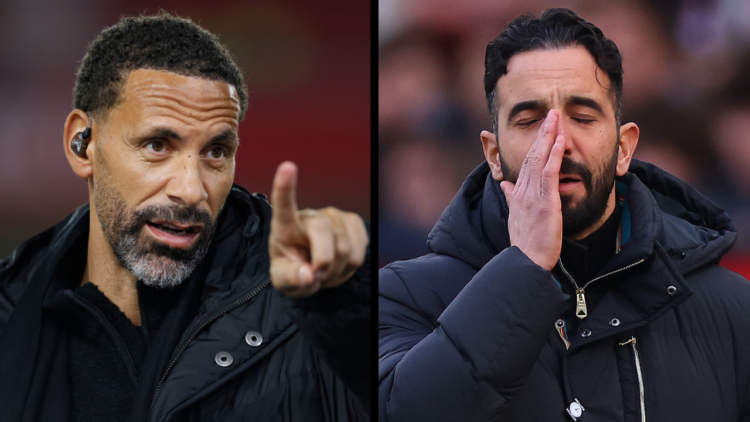 NOTTINGHAM, ENGLAND - JANUARY 14: Rio Ferdinand TV Pundit on the side line before the Premier League match between Nottingham Forest FC and Liverpo...