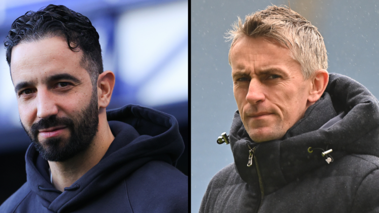 LIVERPOOL, ENGLAND - FEBRUARY 22: Ruben Amorim, head coach of Manchester United, during the Premier League match between Everton FC and Manchester ...