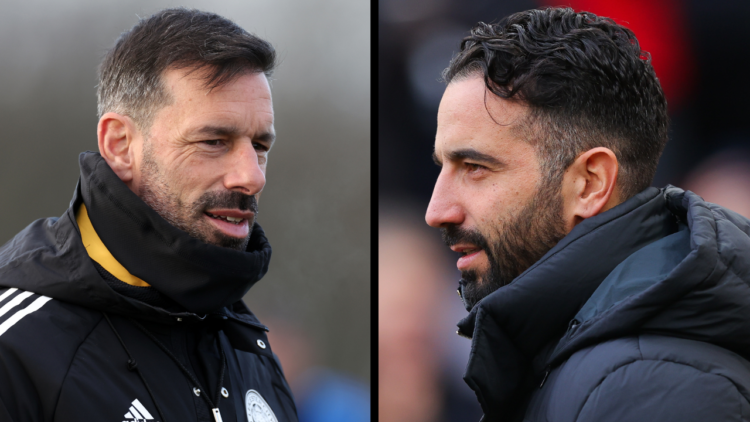 MANCHESTER, ENGLAND - FEBRUARY 02: Ruben Amorim, head coach of Manchester United, during the Premier League match between Manchester United FC and ...