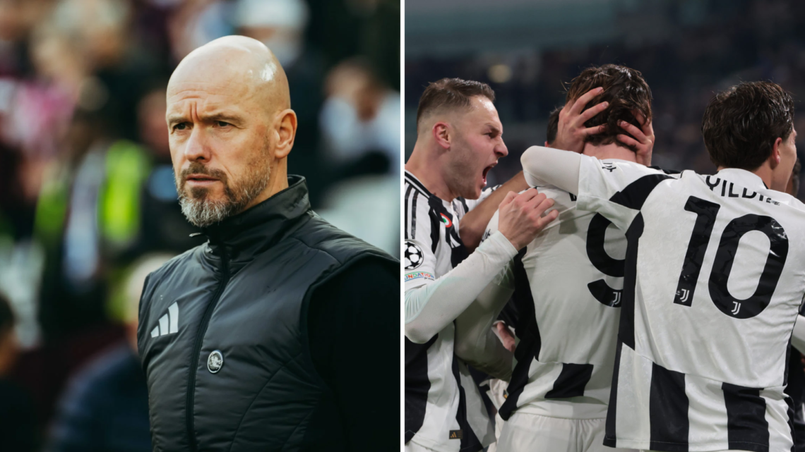 Former Manchester United manager Erik ten Hag and Juventus players