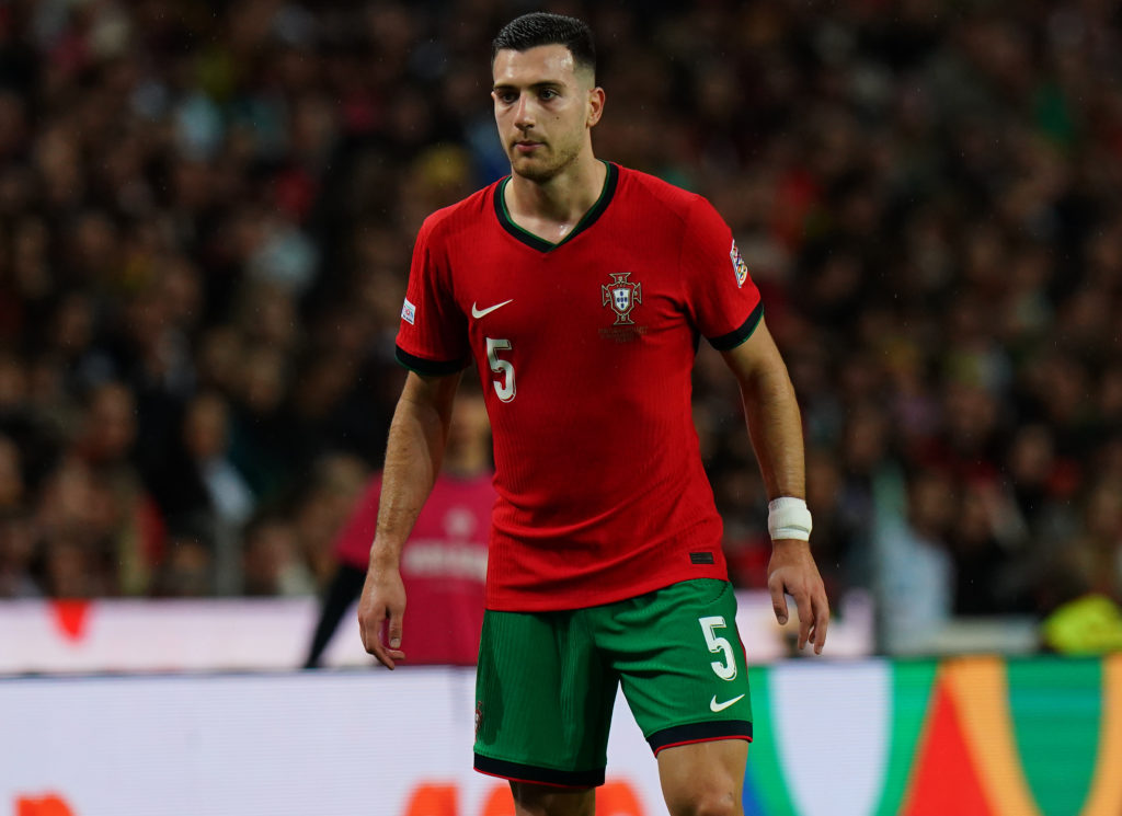Manchester United defender Diogo Dalot in action for Portugal
