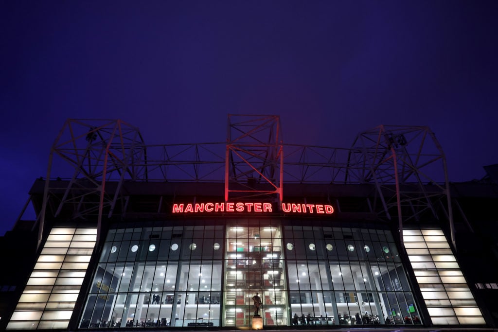General view outside the stadium prior to the Premier League match between Manchester United FC and Ipswich Town FC at Old Trafford