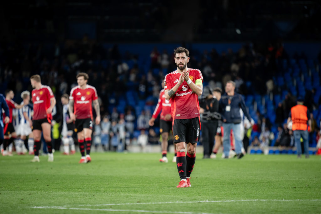 Real Sociedad de Futbol v Manchester United - UEFA Europa League 2024/25 Round of 16 First Leg