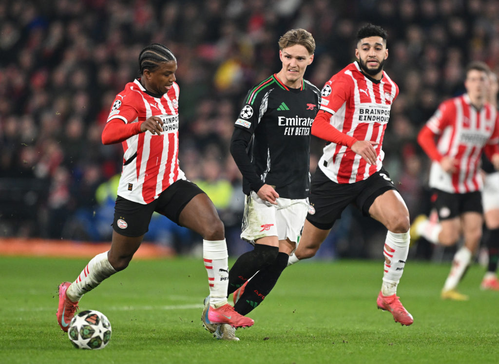 PSV Eindhoven v Arsenal FC - UEFA Champions League 2024/25 Round of 16 First Leg