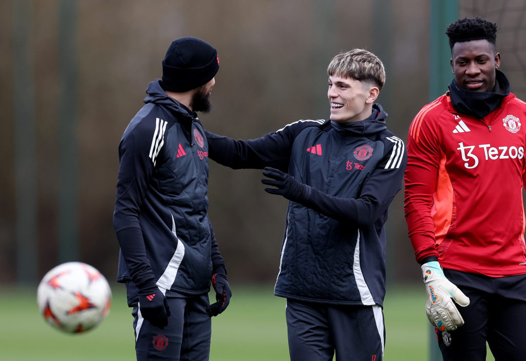 Manchester United Training Session And Press Conference - UEFA Europa League 2024/25 Round of 16 Second Leg