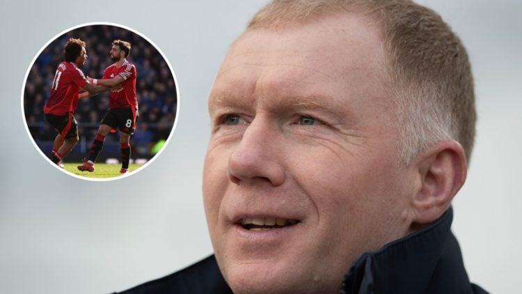 TNT Sports Pundit Paul Scholes is seen prior to the Premier League match between West Ham United and Manchester United at London Stadium on Decembe...