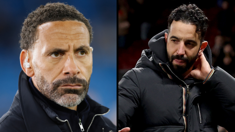 MANCHESTER, ENGLAND - JANUARY 29: Rio Ferdinand Football TV Pundit portrait before the UEFA Champions League 2024/25 League Phase MD8 match between...