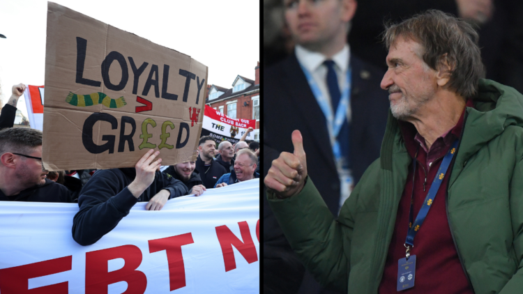 MANCHESTER, ENGLAND - DECEMBER 15: Sir Jim Ratcliffe during the Premier League match between Manchester City FC and Manchester United FC at Etihad ...