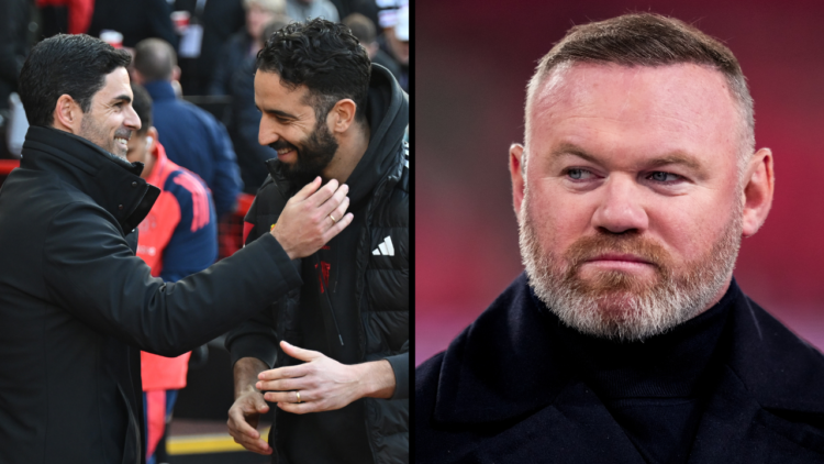 EINDHOVEN, NETHERLANDS - MARCH 4: Former Footballer and TV pundit for Amazon Prime Wayne Rooney looks on prior to the UEFA Champions League 2024/25...