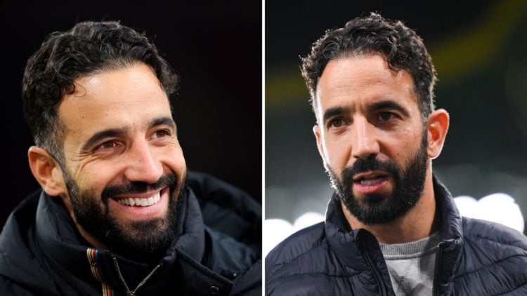 Ruben Amorim, head coach of Manchester United, during the UEFA Europa League 2024/25 League Phase MD5 match between Manchester United and FK Bodo/G...
