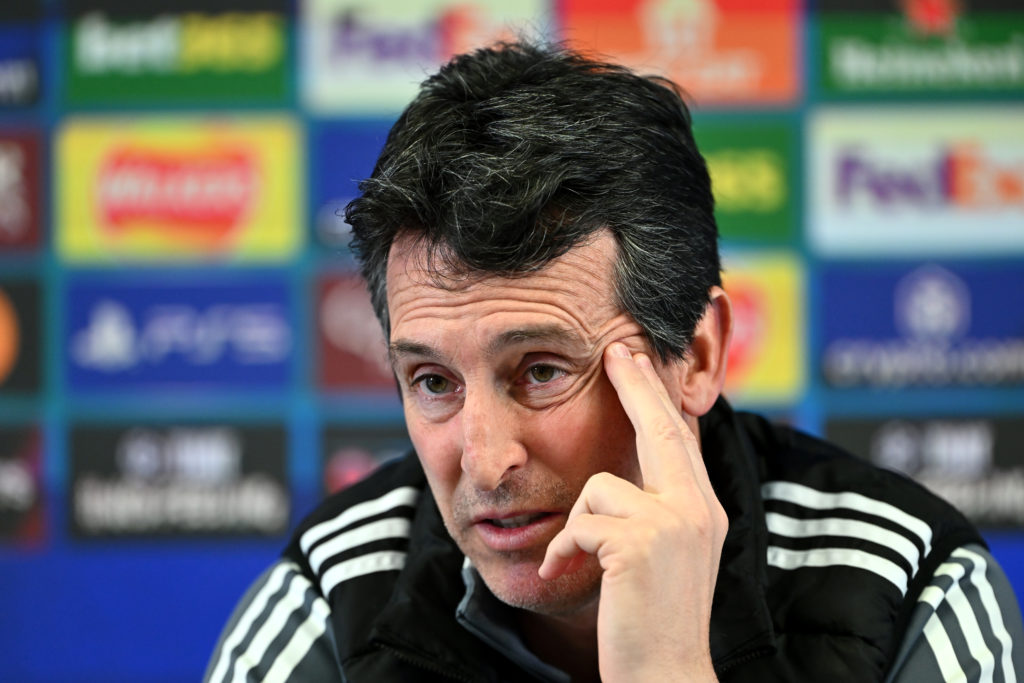Aston Villa FC Training Session And Press Conference - UEFA Champions League 2024/25 Quarter Final Second Leg