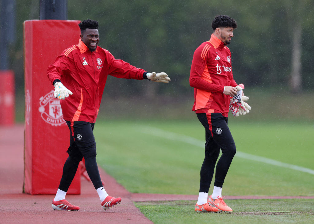 Manchester United Training Session And Press Conference - UEFA Europa League 2024/25 Quarter Final Second Leg