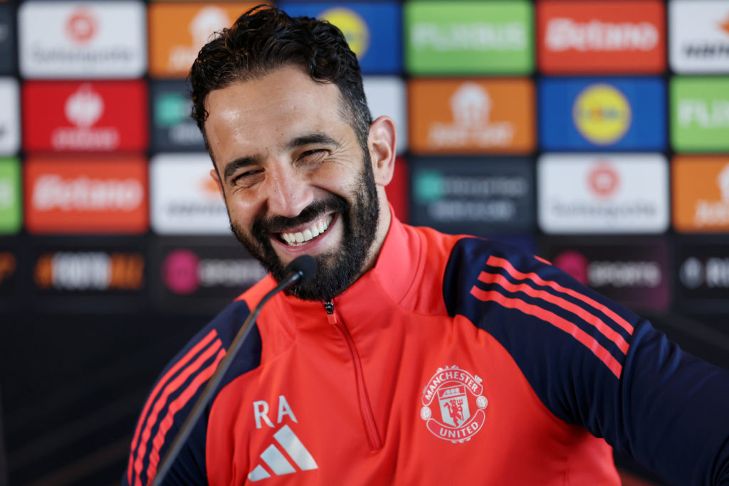 Manchester United Training Session And Press Conference - UEFA Europa League 2024/25 Quarter Final Second Leg