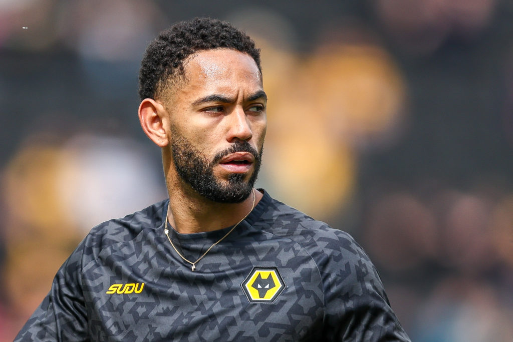 Matheus Cunha in Wolves warm-up top