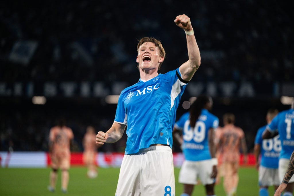 Scott McTominay celebrating for Napoli